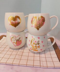 ماگ دسته دار طرح قلبی کد 1722