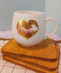 ماگ دسته دار طرح قلبی کد 1722