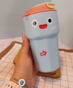 تراول ماگ فانتزی طرح HAPPY کد 1723