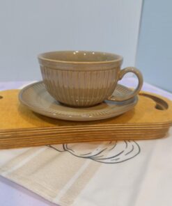 فنجان لاته خوری طرح کلاسیک سه رنگ کد 1773