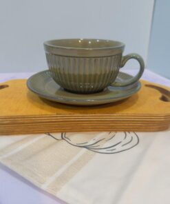 فنجان لاته خوری طرح کلاسیک سه رنگ کد 1773