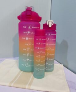 قمقمه سه تایی رنگی کد 1062