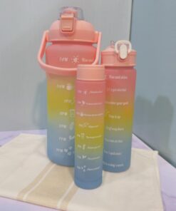 قمقمه سه تایی رنگی کد 1062