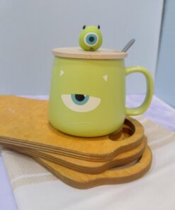 ماگ سرامیکی سالیوان و مایک در بامبو چوبی کد 1788