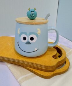 ماگ سرامیکی سالیوان و مایک در بامبو چوبی کد 1788