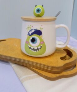 ماگ سرامیکی سالیوان و مایک در بامبو چوبی کد 1788