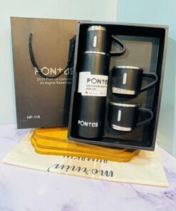 فلاسک سه کاپ استیل PONTUS کد 1790