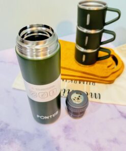 فلاسک سه کاپ استیل PONTUS کد 1790