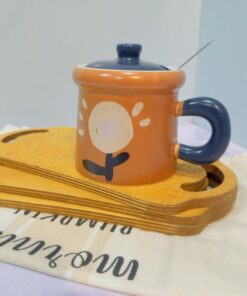 ماگ سرامیکی طرح نقاشی گل دار کد 1792