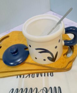 ماگ سرامیکی طرح نقاشی گل دار کد 1792