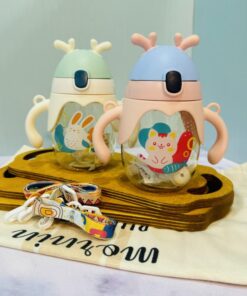 قمقمه نی دار طرح حیوانات گوش دار کد 1793