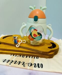 قمقمه نی دار طرح حیوانات گوش دار کد 1793