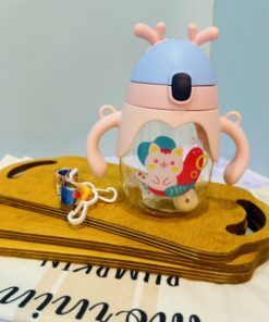 قمقمه نی دار طرح حیوانات گوش دار کد 1793