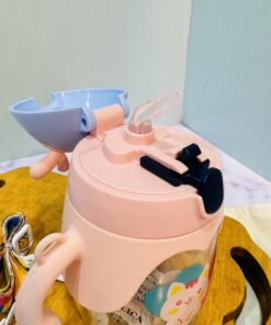 قمقمه نی دار طرح حیوانات گوش دار کد 1793