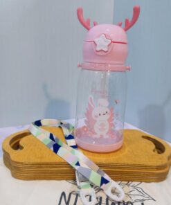 قمقمه نی دار دکمه ستاره ای حیوانات کد 1798