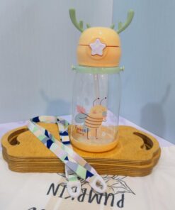 قمقمه نی دار دکمه ستاره ای حیوانات کد 1798