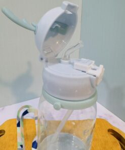 قمقمه نی دار دکمه ستاره ای حیوانات کد 1798