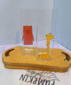 ماگ بلند پیرکس زرافه و خرس کد 1803