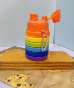 قمقمه تاشوی نشکن رنگارنگ کد 1808