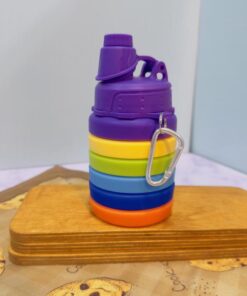 قمقمه تاشوی نشکن رنگارنگ کد 1808