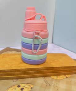 قمقمه تاشوی نشکن رنگارنگ کد 1808