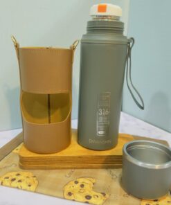 فلاسک استیل کاور چرمی دار 316 کد 1810