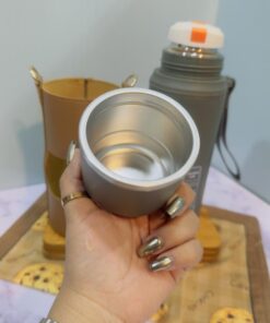 فلاسک استیل کاور چرمی دار 316 کد 1810