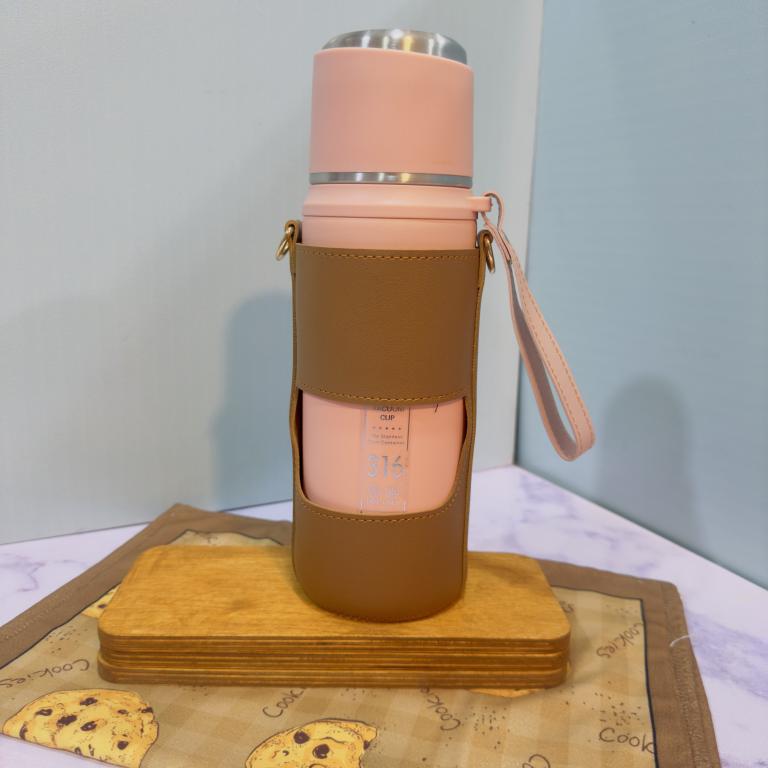 فلاسک استیل کاور چرمی دار 316 کد 1810