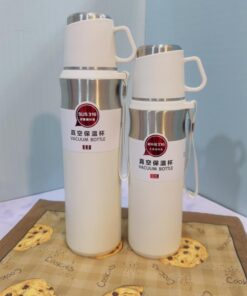 فلاسک استیل لیوان دار کمر باریک کد 1814