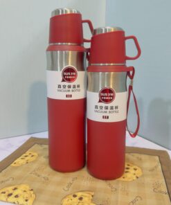 فلاسک استیل لیوان دار کمر باریک کد 1814