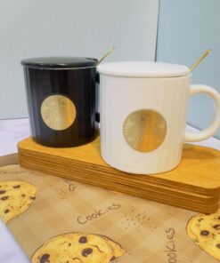 ست ماگ لوکس استارباکس سفید و مشکی کد 1819