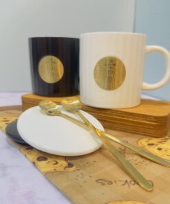 ست ماگ لوکس استارباکس سفید و مشکی کد 1819