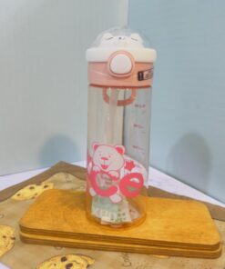 قمقمه کودک نی دار طرح خرس کد 1822