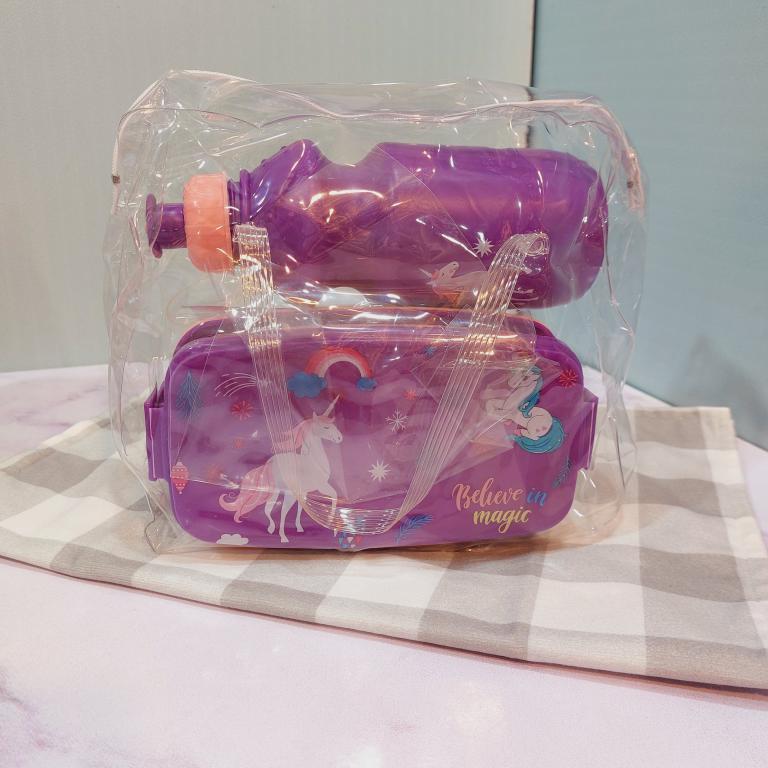 ست قمقمه و ظرف چاشت دو طبقه کاور دار فانتزی کد 1742