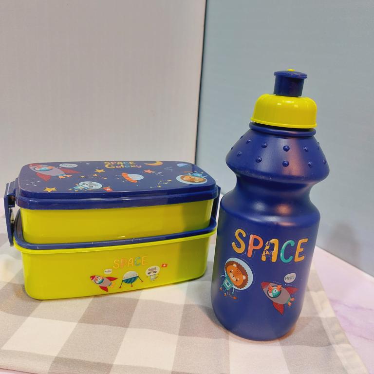 ست قمقمه و ظرف چاشت دو طبقه کاور دار فانتزی کد 1742