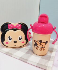 ست قمقمه و ظرف غذای فانتزی طرح میکی دختر وپسر کد 1744