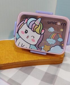 ظرف چاشت کودک مخزن استیل تک طبقه فانتزی کد 1745