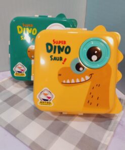 ظرف چاشت دوطبقه مخزن استیل طرح دایناسور DINOکد 1750