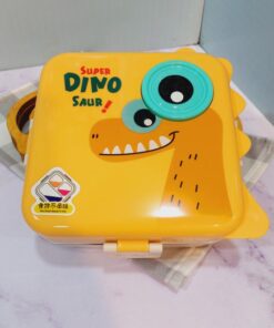 ظرف چاشت دوطبقه مخزن استیل طرح دایناسور DINOکد 1750