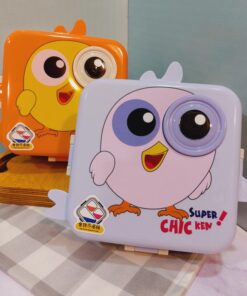 لانچ باکس مخزن استیل دو طبقه طرح جوجه کد 1751