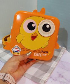 لانچ باکس مخزن استیل دو طبقه طرح جوجه کد 1751