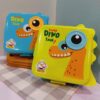 ظرف غذای دو طبقه طرح دایناسور DINO پلاستیکی کد 1752