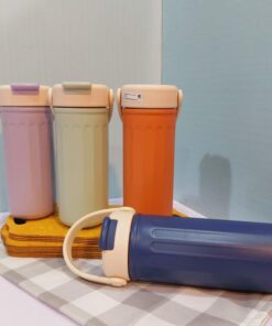 تراول ماگ نی دار استیل دسته سطلی کد 1757