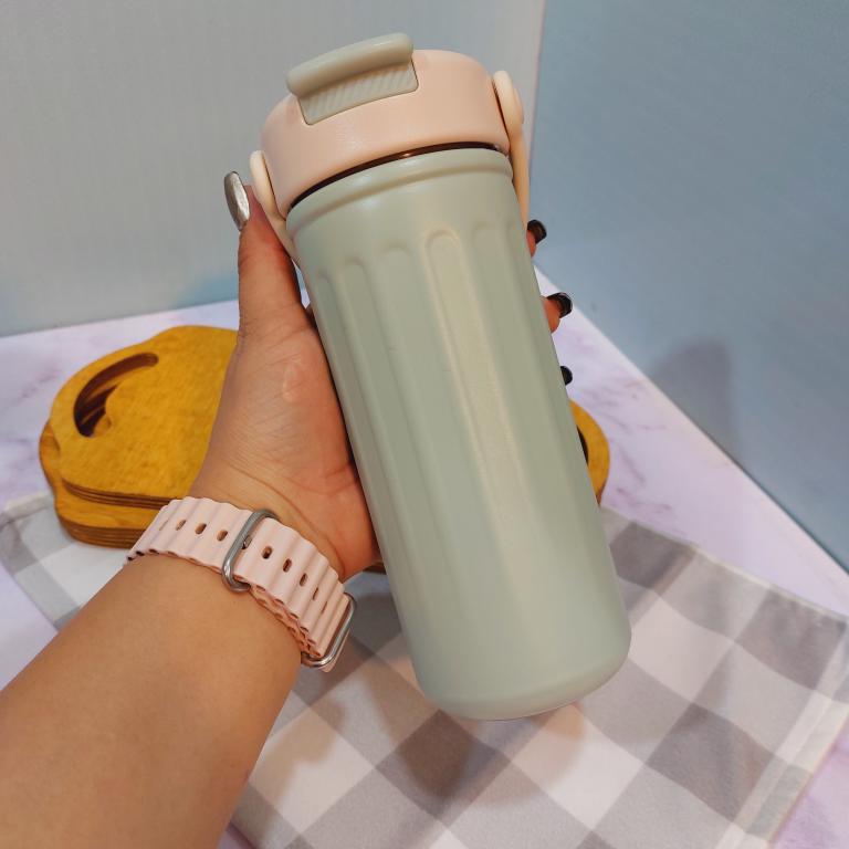 تراول ماگ نی دار استیل دسته سطلی کد 1757