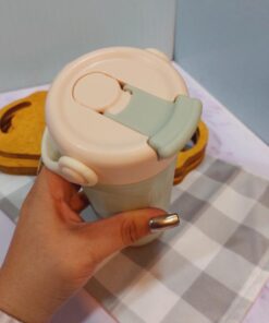 تراول ماگ نی دار استیل دسته سطلی کد 1757