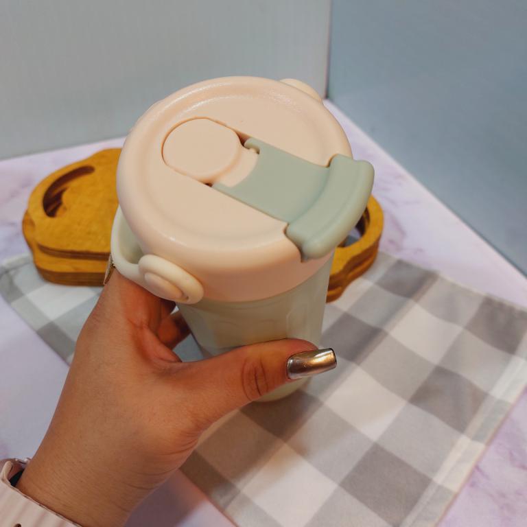 تراول ماگ نی دار استیل دسته سطلی کد 1757