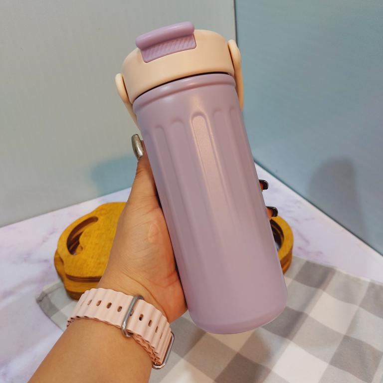 تراول ماگ نی دار استیل دسته سطلی کد 1757