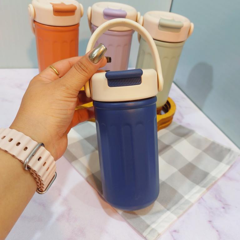 تراول ماگ نی دار استیل دسته سطلی کد 1757