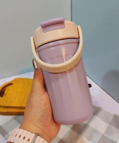 تراول ماگ نی دار استیل دسته سطلی کد 1757