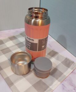 فلاسک سفری استیل برند hello friend رنگی کد 1761